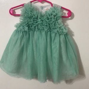 Green baby dress